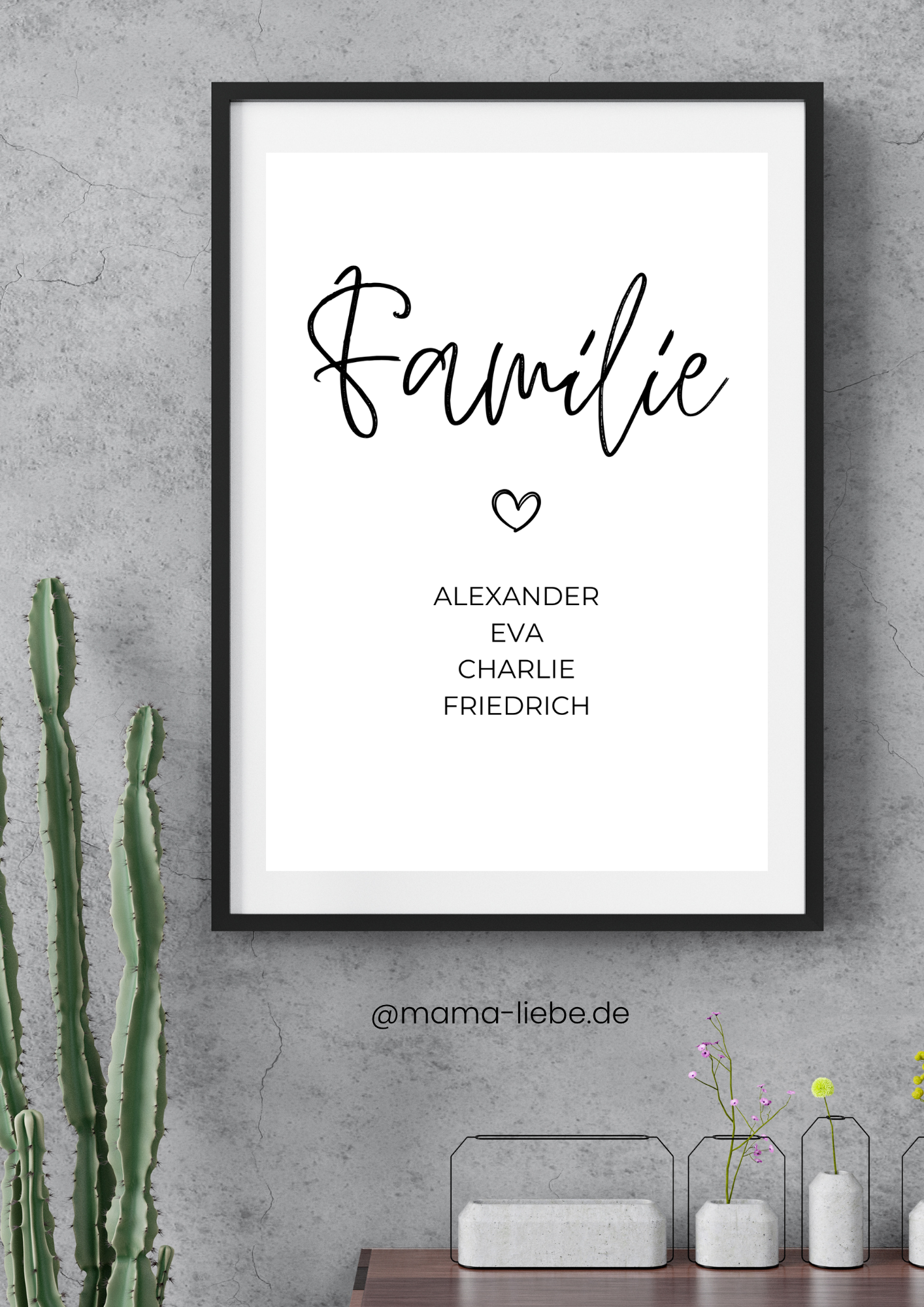 Familie personalisiert- Selbstausdruck