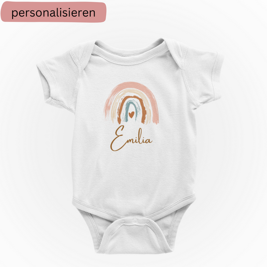 Personalisierter Body – Regenbogen mit Name