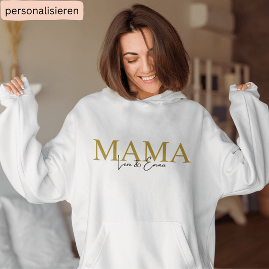 Personalisierter MOM/ MAMA Unisex Organic Hoodie - Mama-Liebe