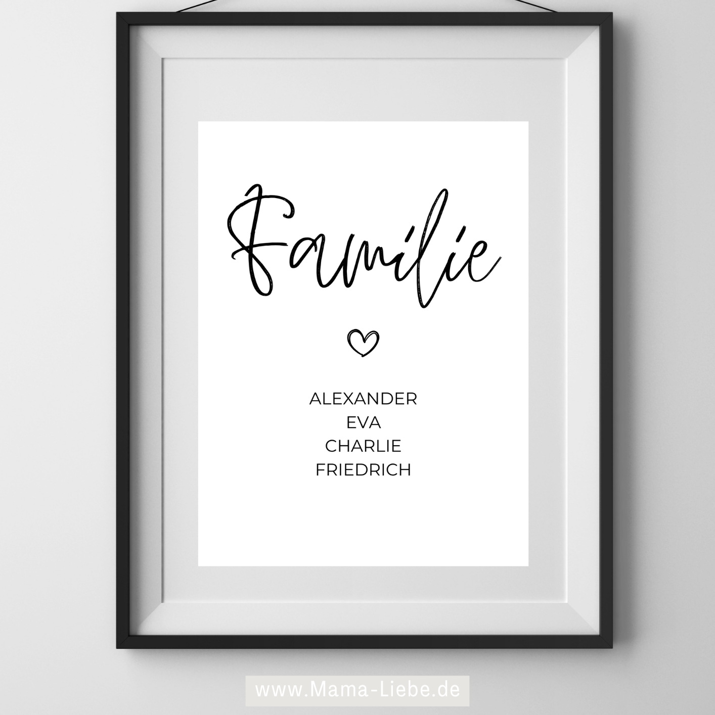 Familie personalisiert- Selbstausdruck