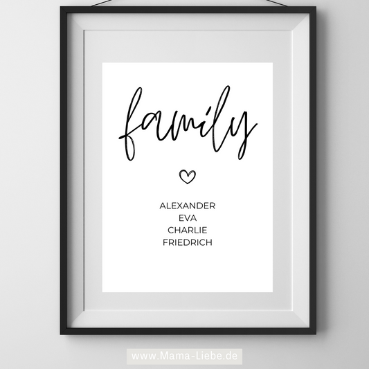 family personalisiert- Selbstausdruck