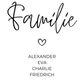 Familie personalisiert- Selbstausdruck