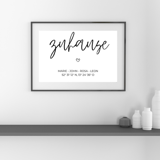 Zuhause personalisiert- Selbstausdruck