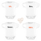 Bro., Sis., Geschwistershirt Body
