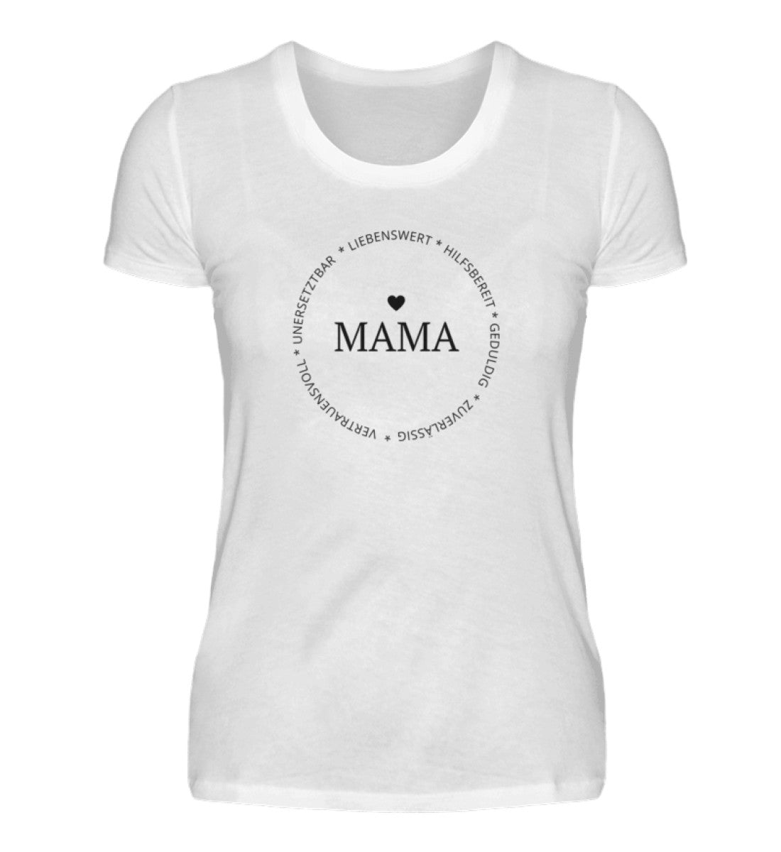 Eigenschaften einer Mama 100% Bio T-Shirt - Mama-Liebe