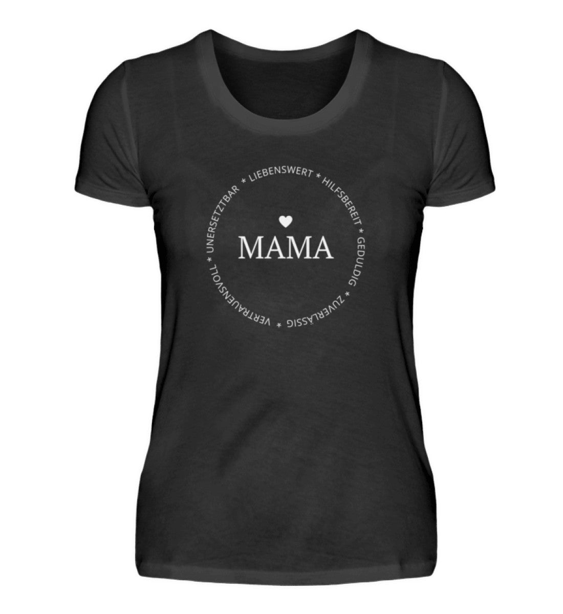 Eigenschaften einer Mama 100% Bio T-Shirt - Mama-Liebe