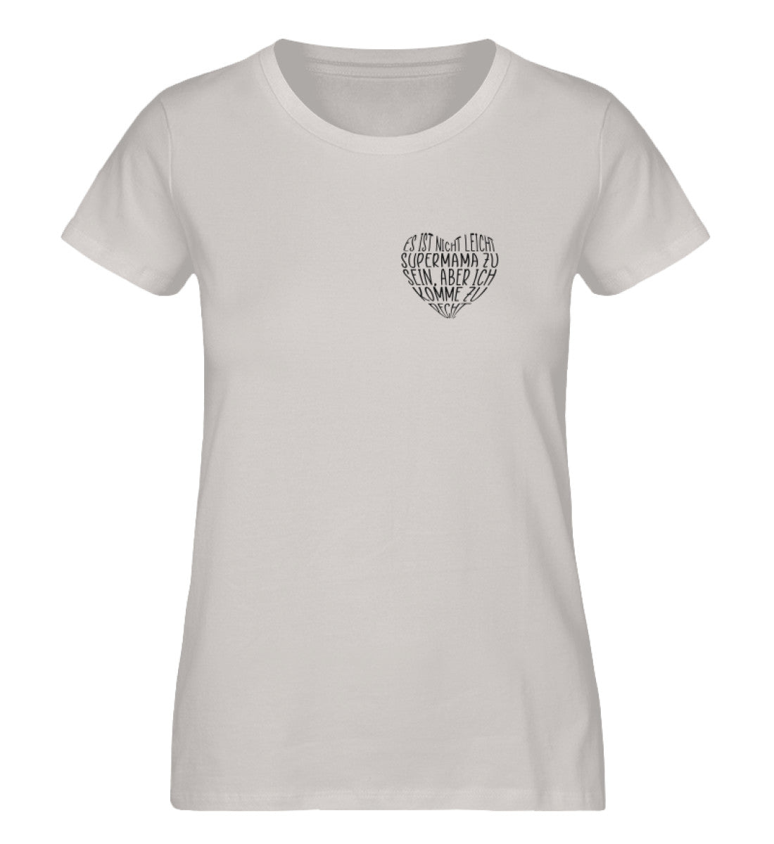 Herzform Supermama 100% Bio T-Shirt - Mama-Liebe