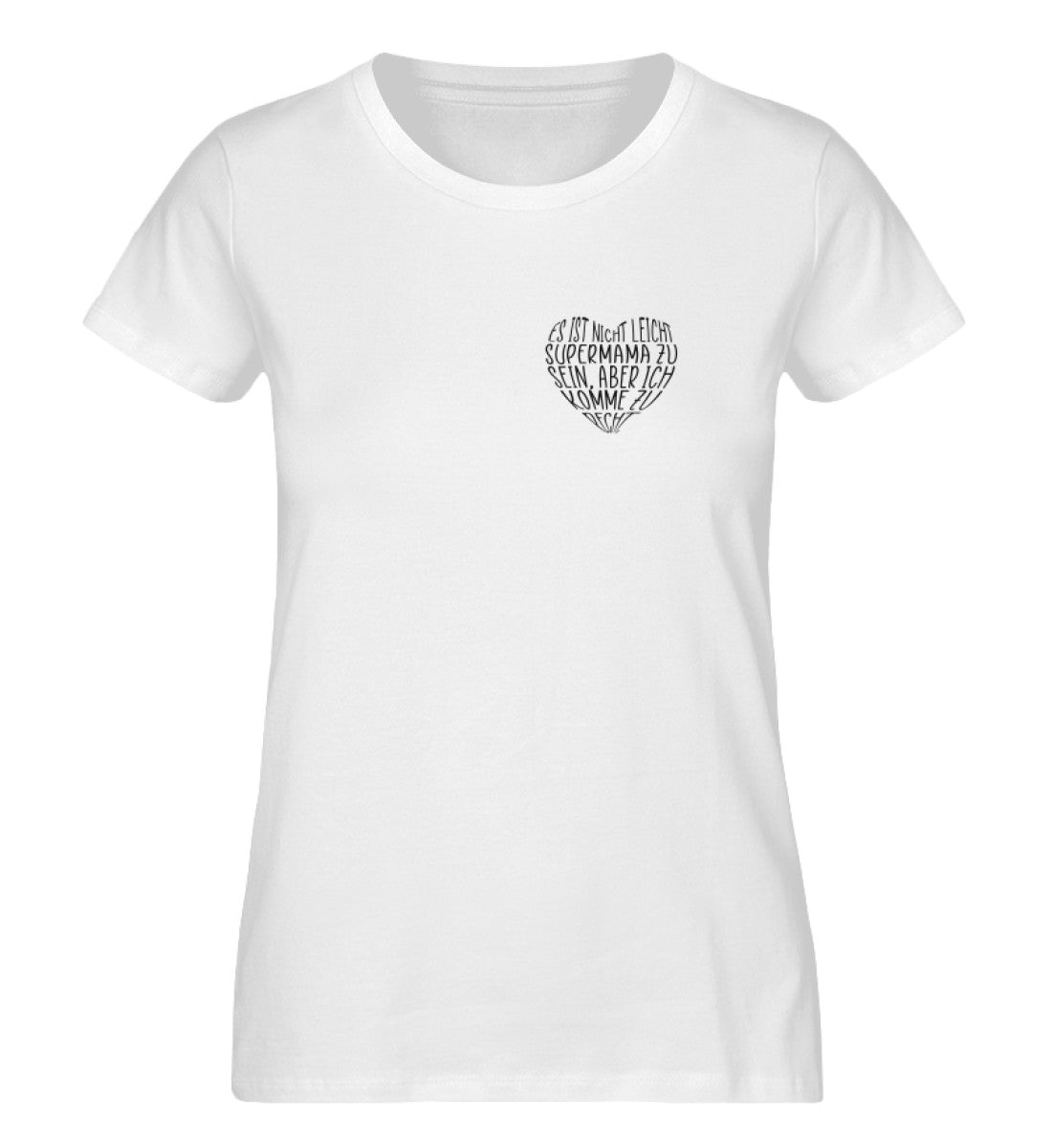 Herzform Supermama 100% Bio T-Shirt - Mama-Liebe