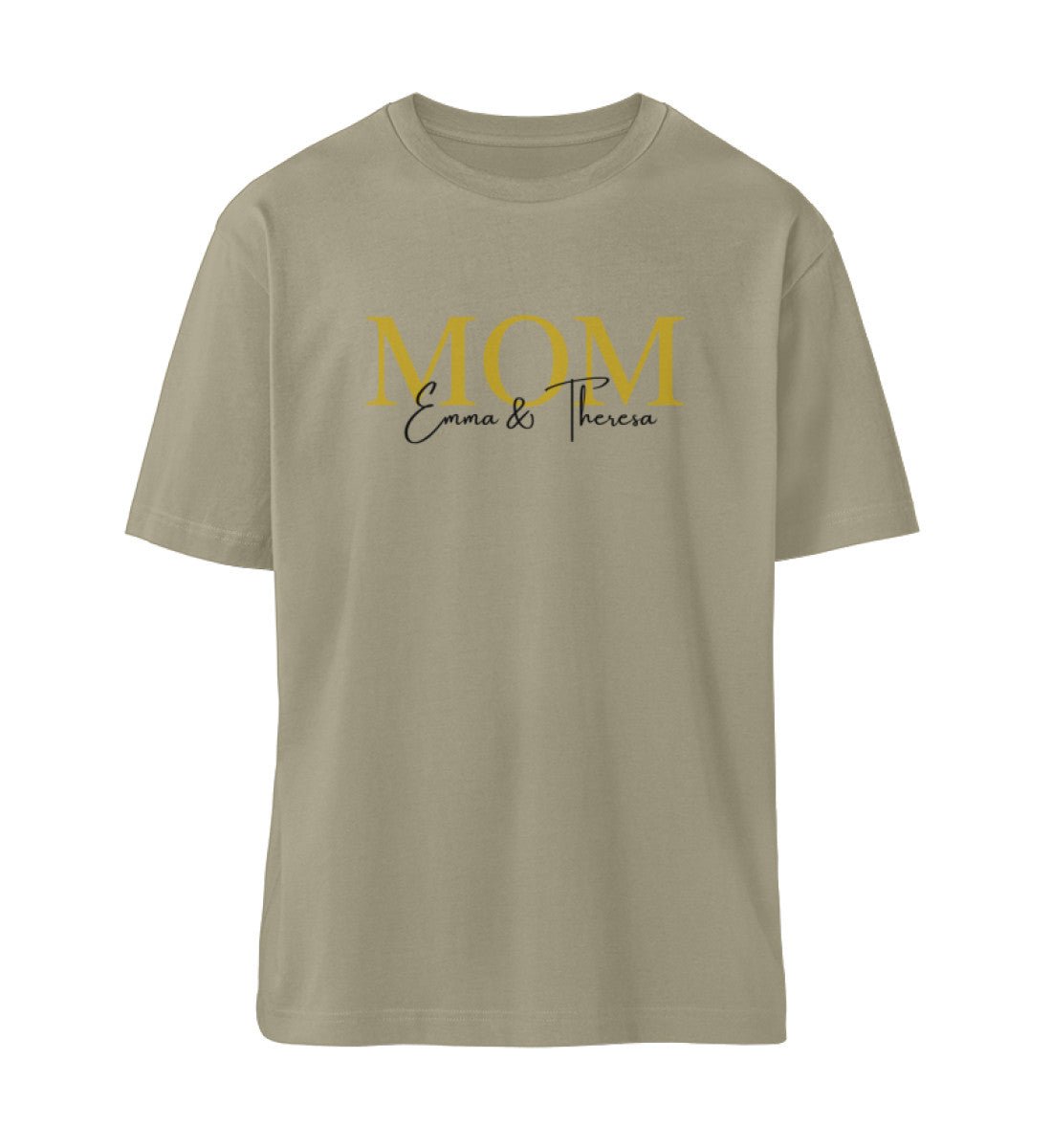 Personalisiertes MOM/ MAMA 100% Bio Oversized T-Shirt - Mama-Liebe