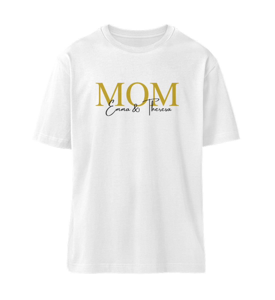 Personalisiertes MOM/ MAMA 100% Bio Oversized T-Shirt - Mama-Liebe