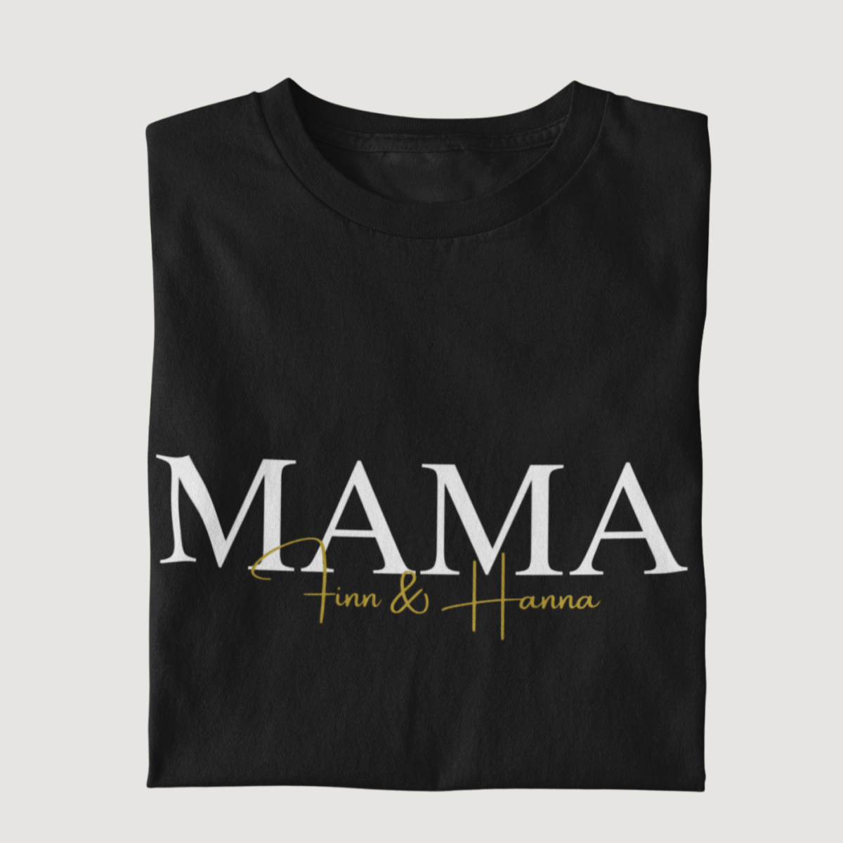 Personalisiertes MOM/ MAMA 100% Bio Oversized T-Shirt - Mama-Liebe