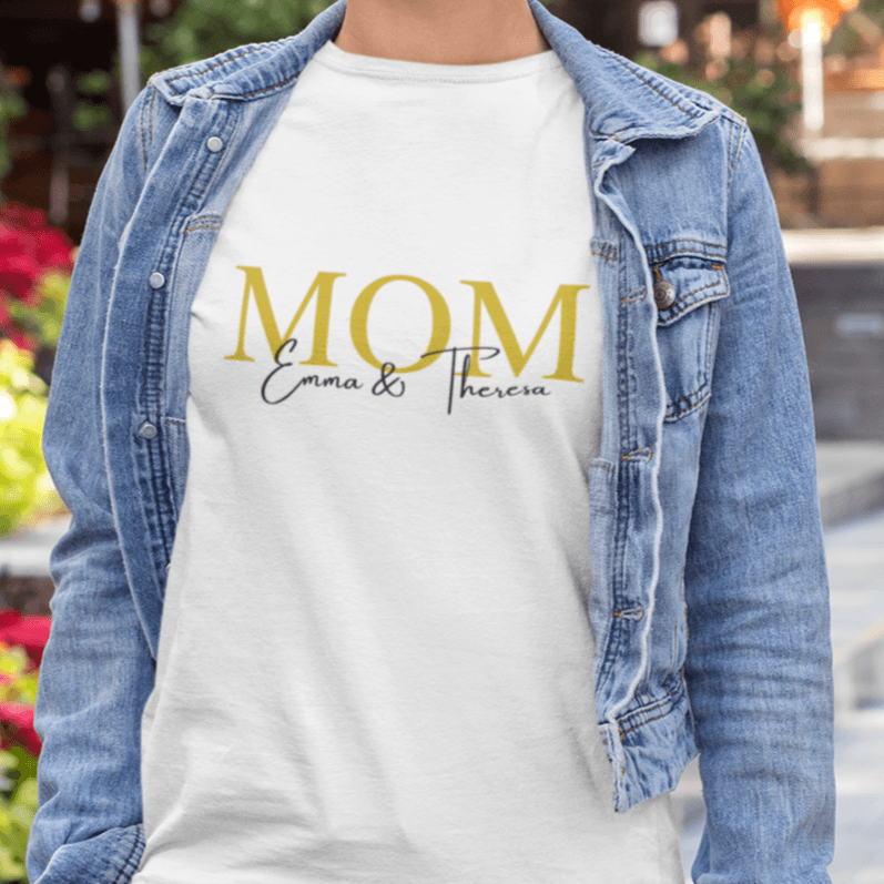 Personalisiertes MOM/ MAMA 100% Bio T-Shirt - Mama-Liebe