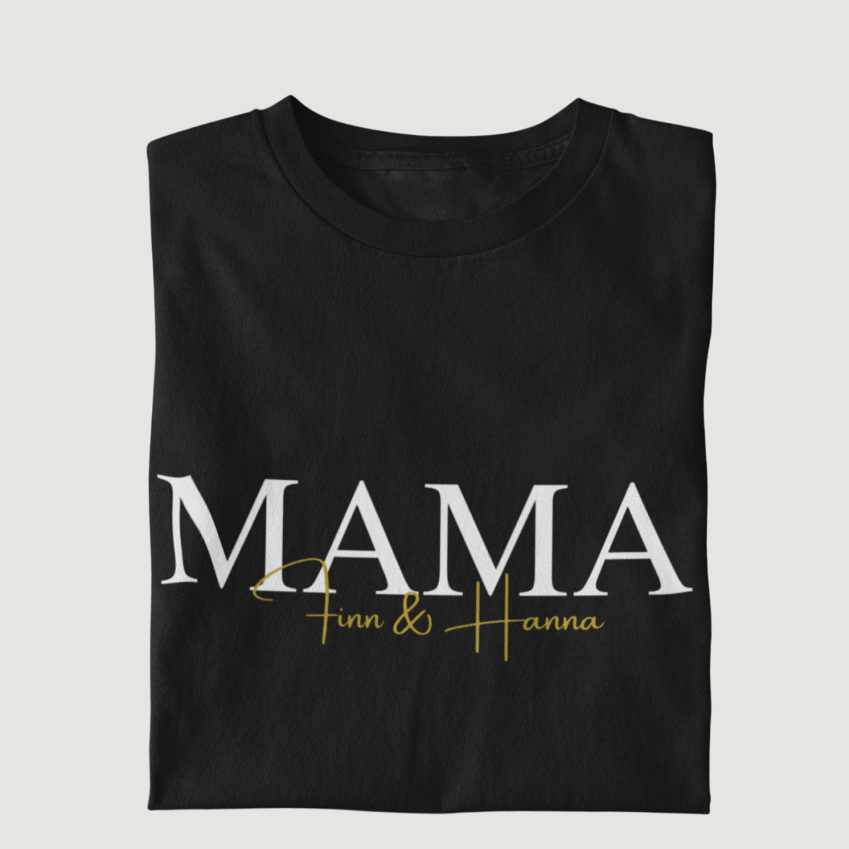 Personalisiertes MOM/ MAMA 100% Bio T-Shirt - Mama-Liebe