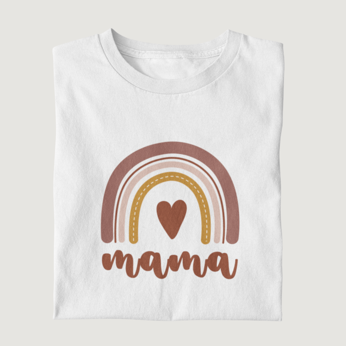 Regenbogen 100% Bio T-Shirt - Mama-Liebe