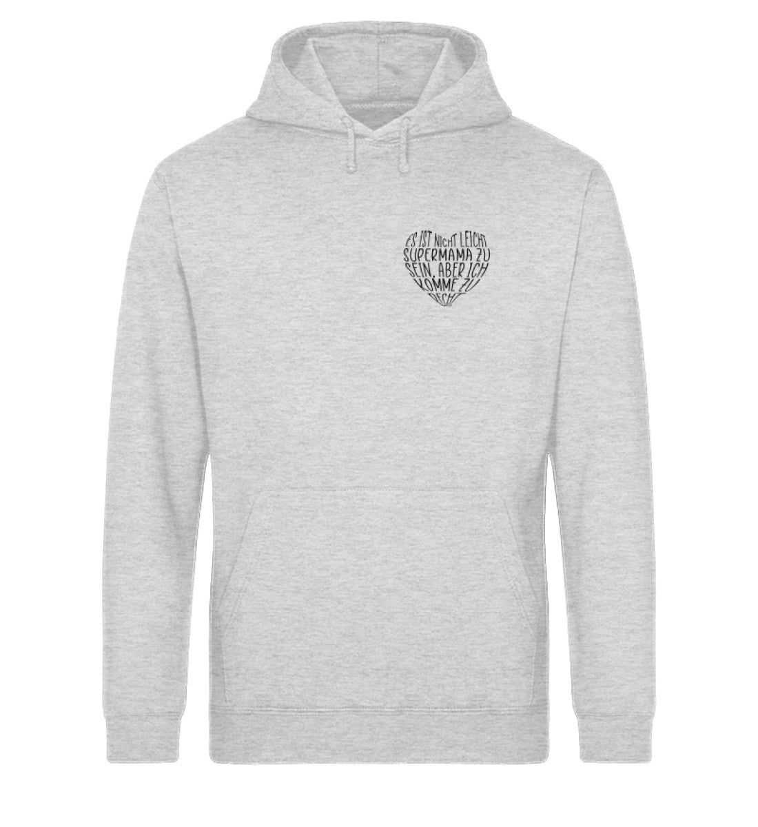 Supermama Herzform Unisex Organic Hoodie - Mama-Liebe
