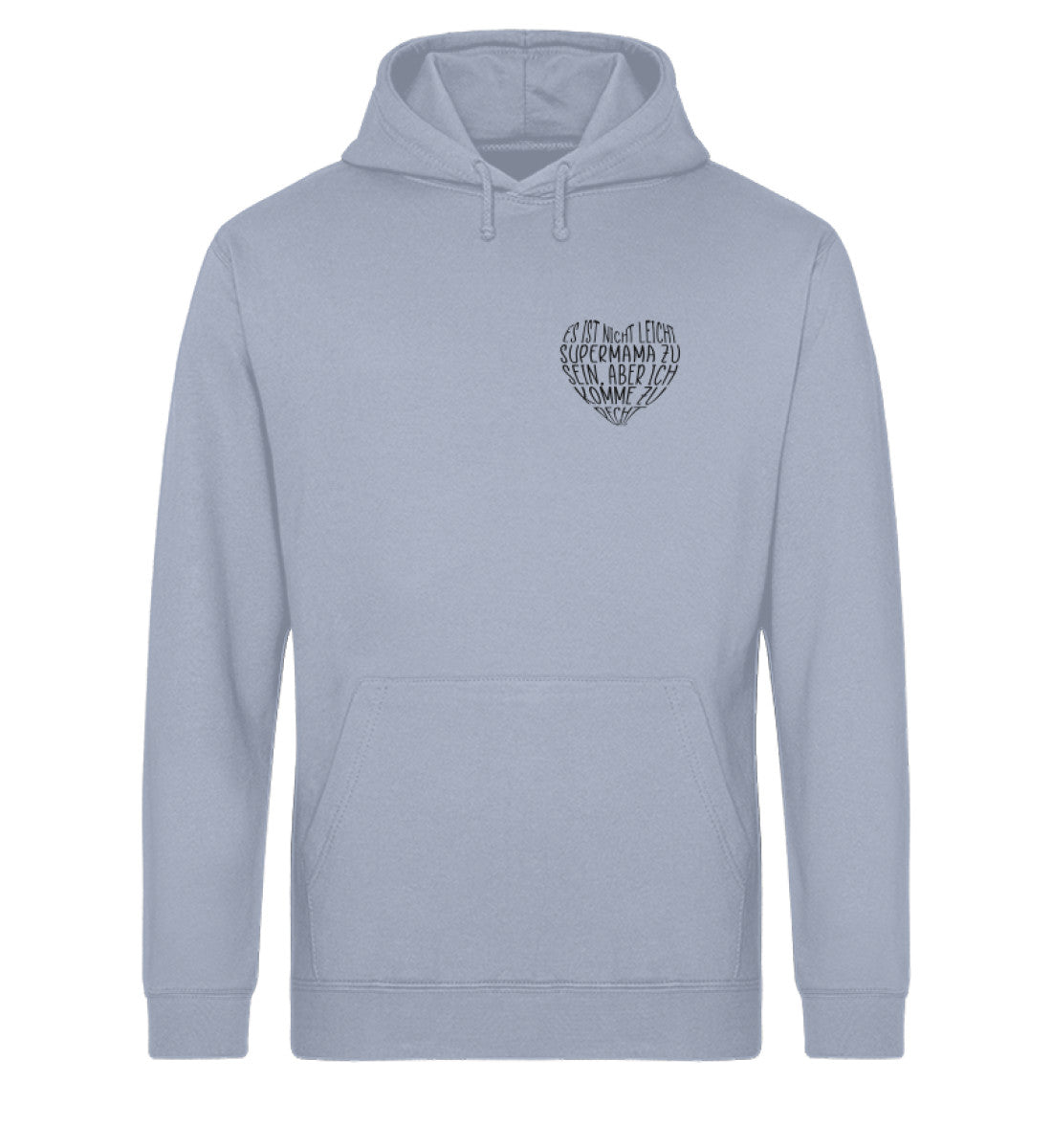 Supermama Herzform Unisex Organic Hoodie - Mama-Liebe