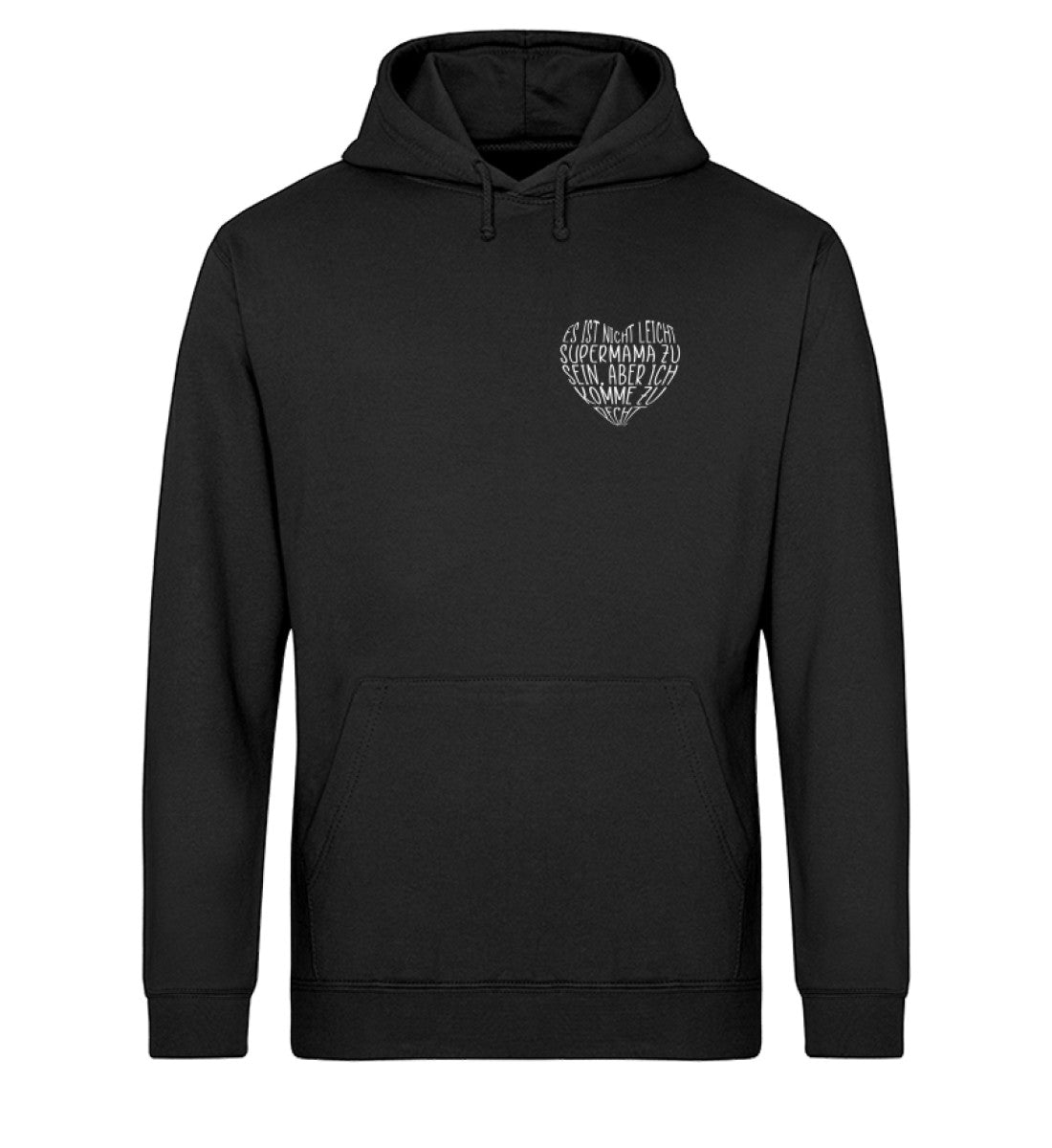 Supermama Herzform Unisex Organic Hoodie - Mama-Liebe