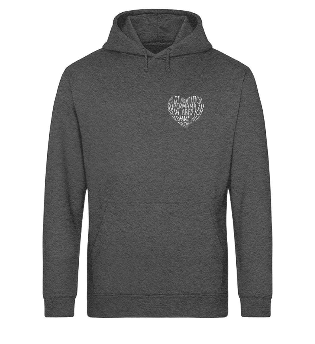 Supermama Herzform Unisex Organic Hoodie - Mama-Liebe