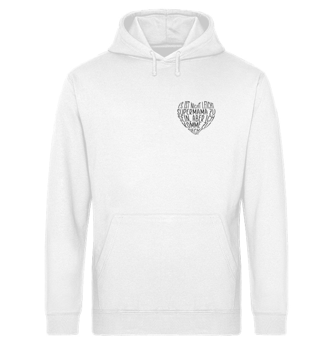 Supermama Herzform Unisex Organic Hoodie - Mama-Liebe