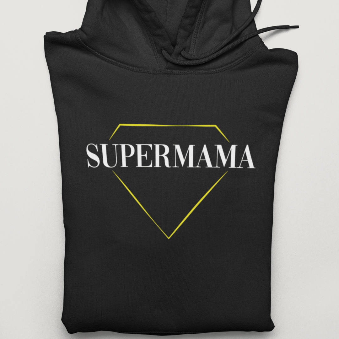 SUPERMAMA Unisex Organic Hoodie - Mama-Liebe